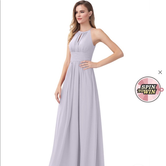 Bridesmaid dress. Silver. From azazie - Picture 3 of 7